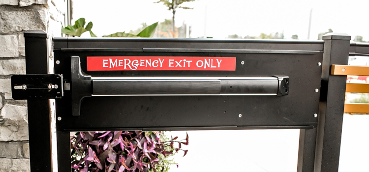 emergency push bar installation in Blythe